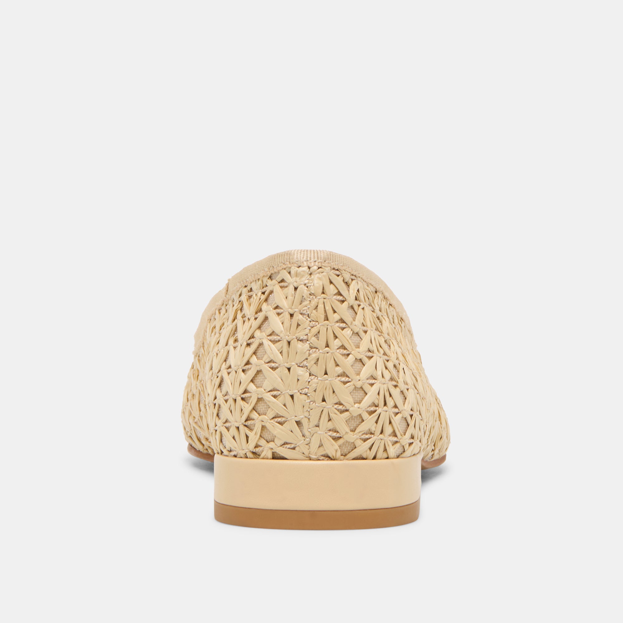 ULICIA BALLET FLATS LT NATURAL CROSS HATCH RAFFIA
