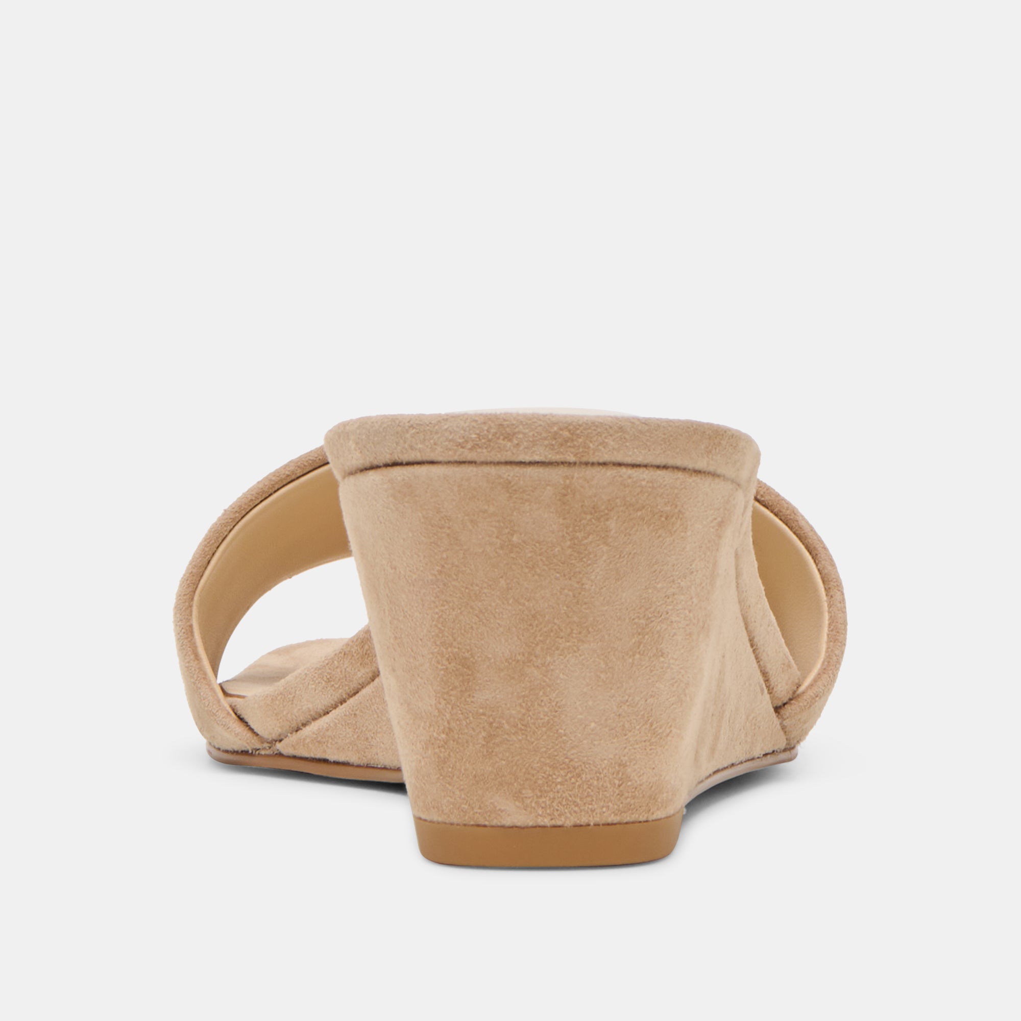 QAILY WIDE WEDGES CAMEL SUEDE