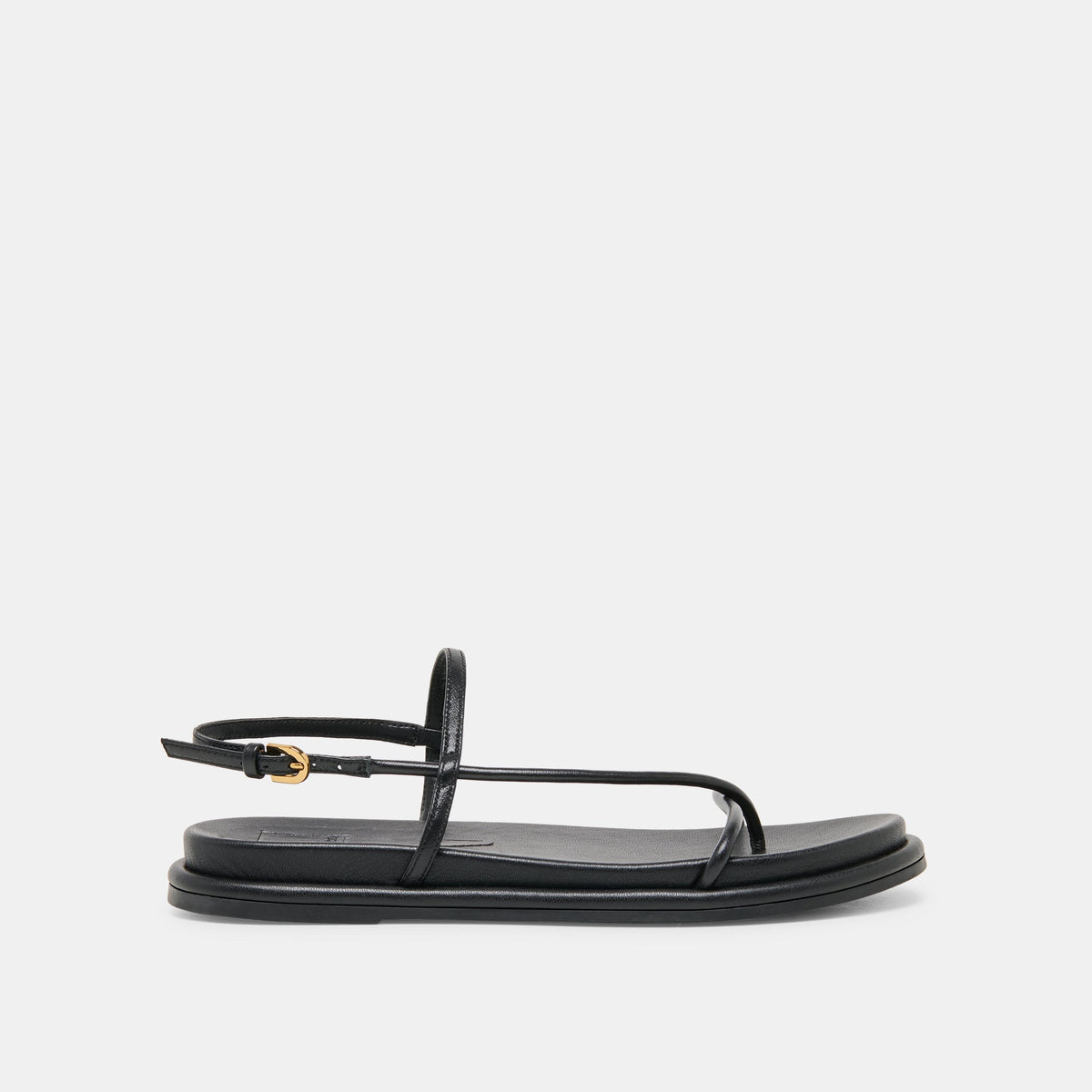 DOM SANDALS BLACK LEATHER