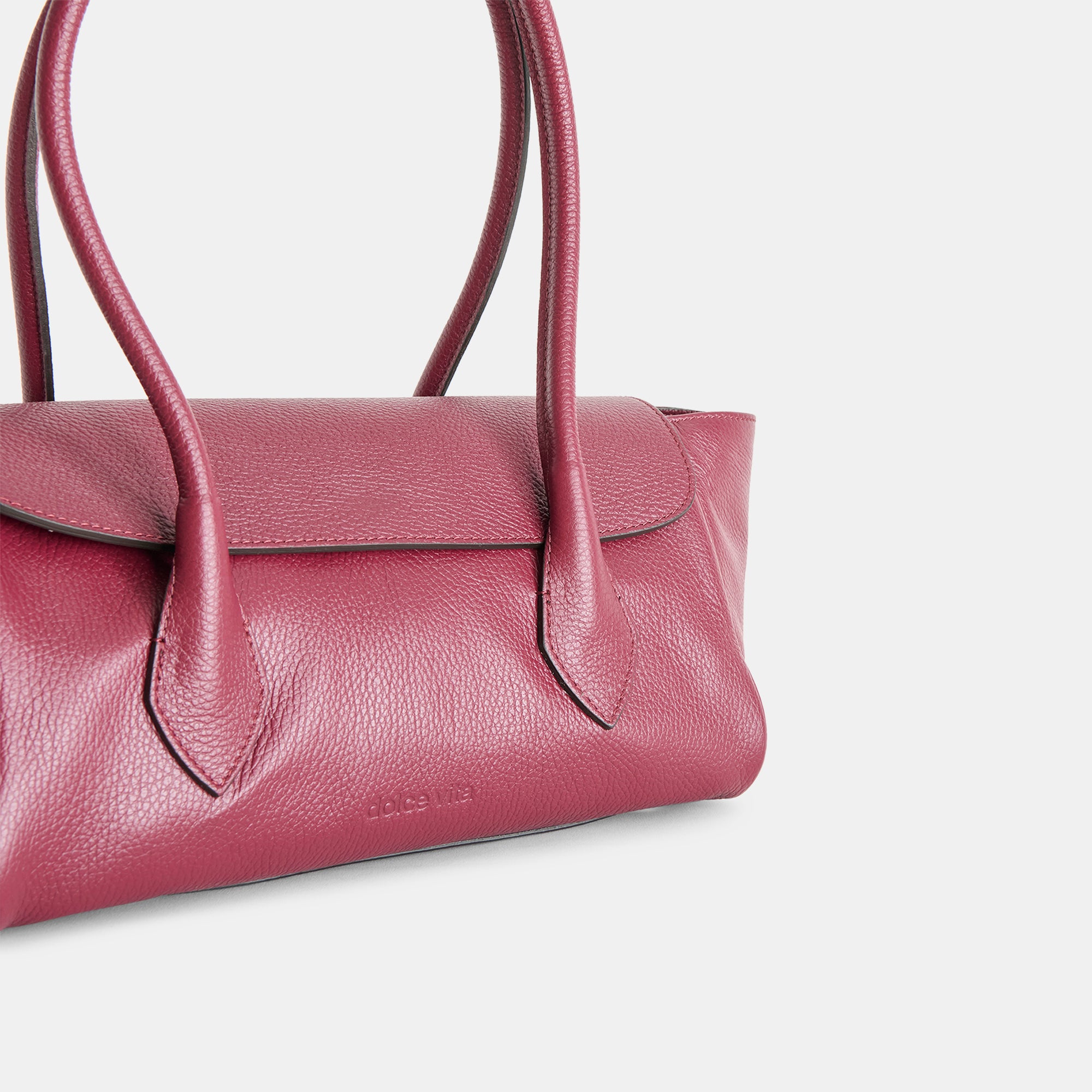IRENE SHOULDER BAG BORDEAUX LEATHER